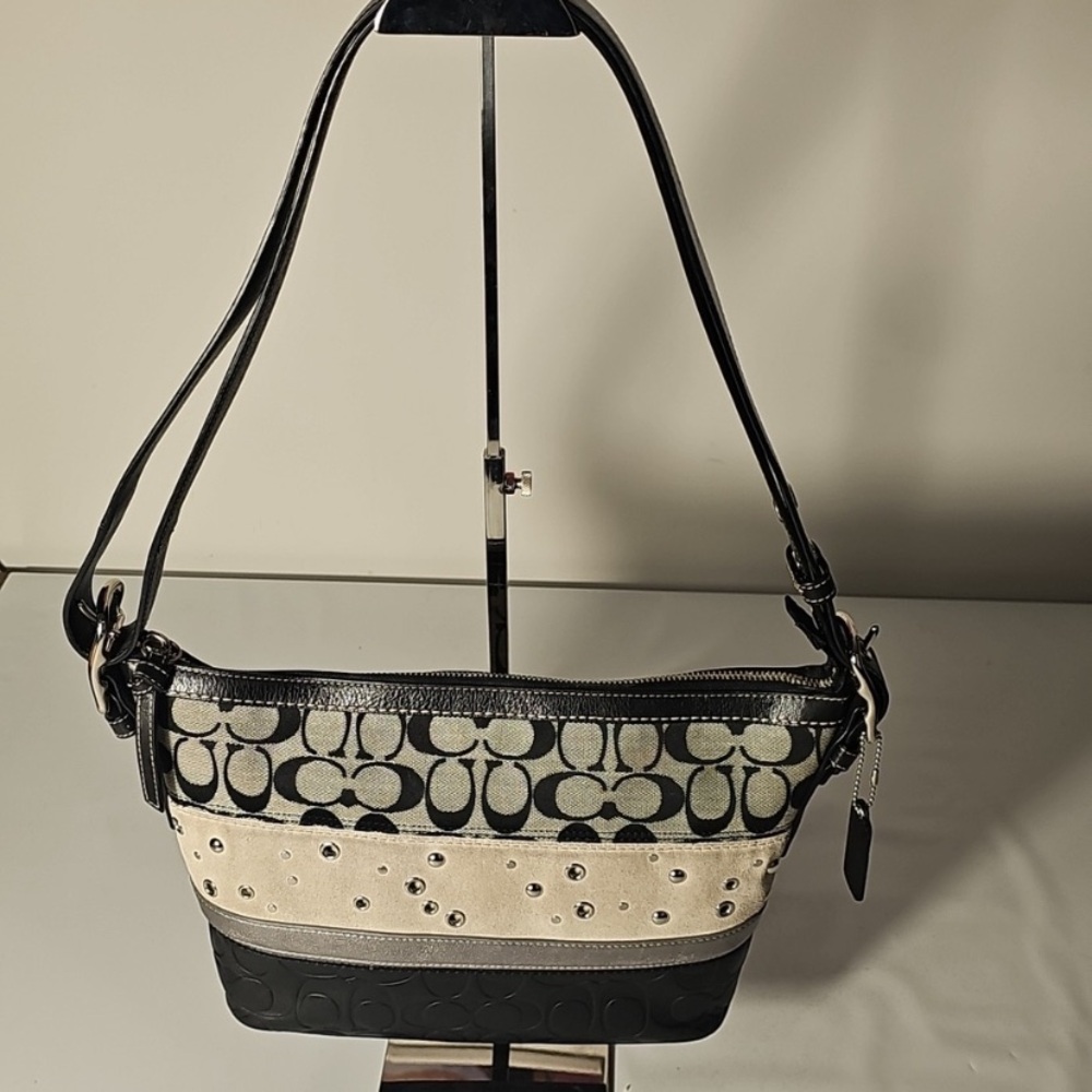 Coach Vintage Jacquard Tricolor Duffle Women's Shoulder Bag